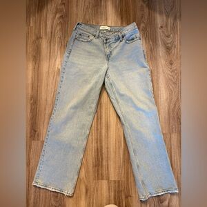 Abercrombie & Fitch - Curve Love Baggy Low Rise Jeans Size 27 Short